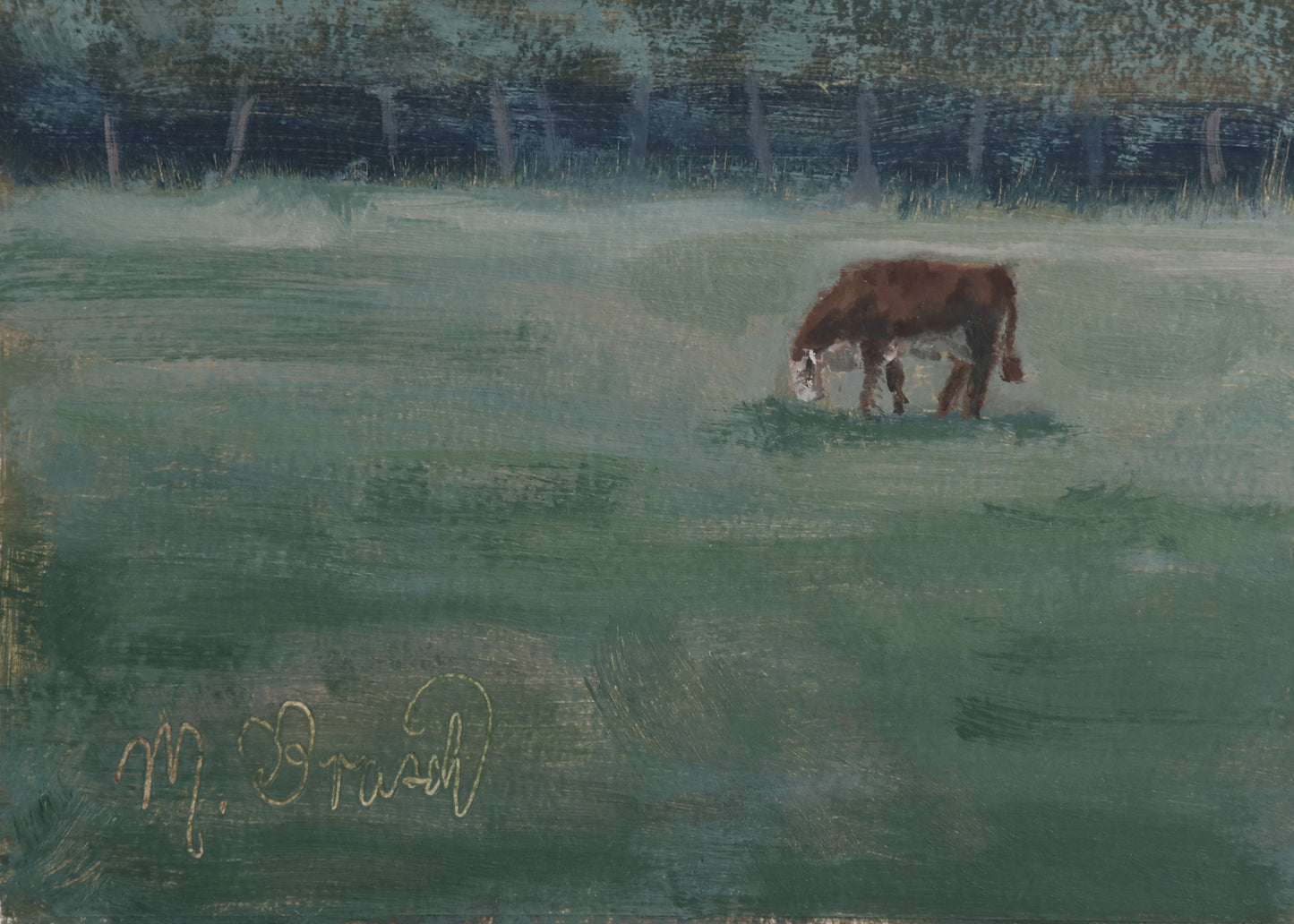 Cow Grazing Sketch